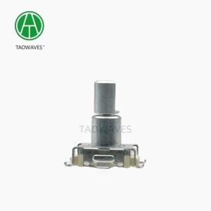 11mm 30000cycles Metal Shaft Incremental Rotary Encoder With Push Switch