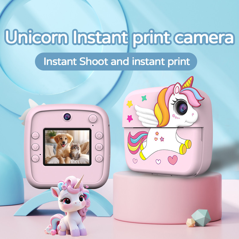 2400w 1080P HD Childrens Instant Print Camera Phone Touch Screen
