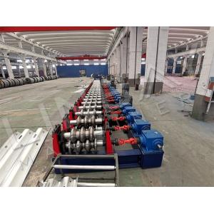 China Galvanized Steel Rolling Form Machine Hydraulic Cut Thrie Beam on sale