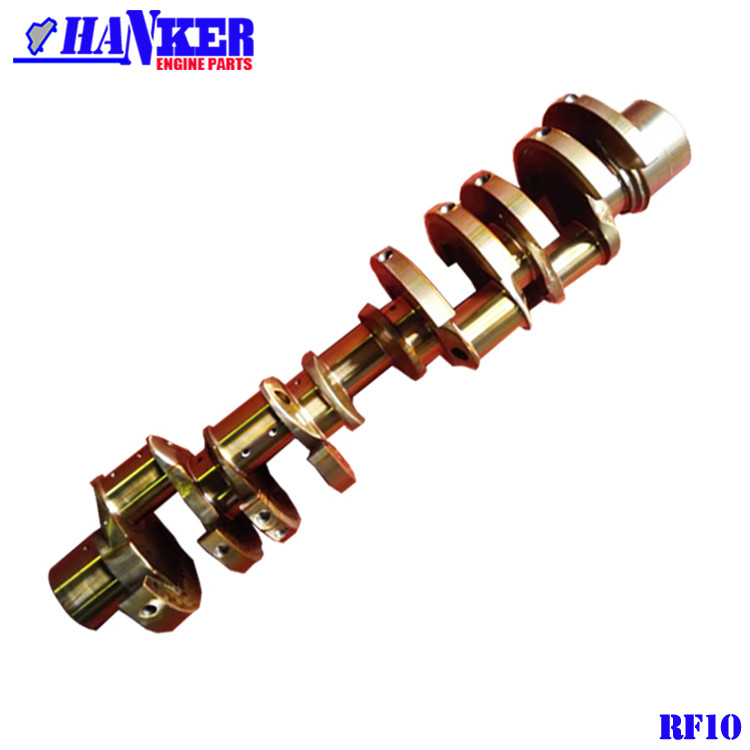 HRC46 Iron Steel RF10 Flat V10 Diesel Engine Crankshaft