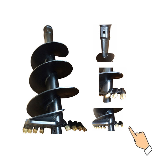 Hydraulic Earth Auger Attachment For Skid Steer / Excavator Rotary Pile Foundation