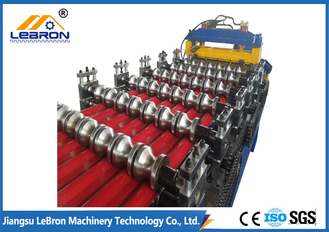 Stable Transmission Roof Tile Manufacturing Machine 8-12m/Min Forming Speed