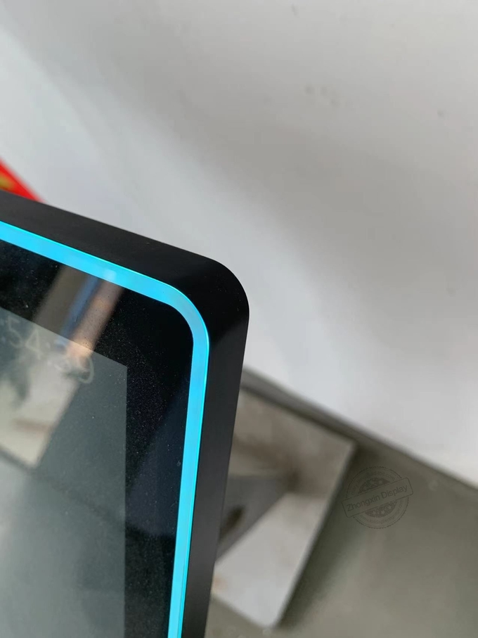 23.8 Inch Pot Capacitive Touch Screen Game Monitor With Led Light Touch Screen Colorful Led Light USB/RS232 Touch Input