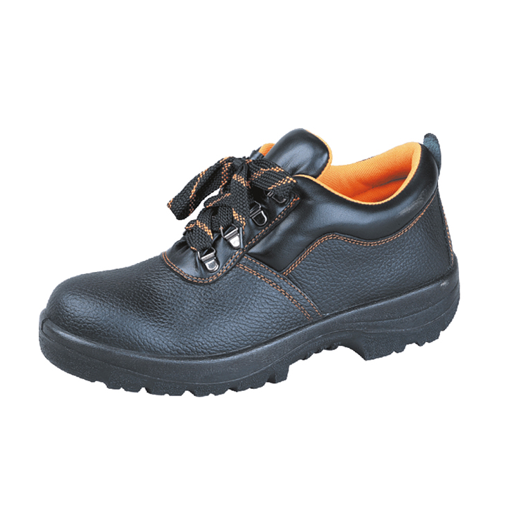 Euro37-47 Safety Shoes with High Heel Steel Toe and Sole Made of Buffalo Leather
