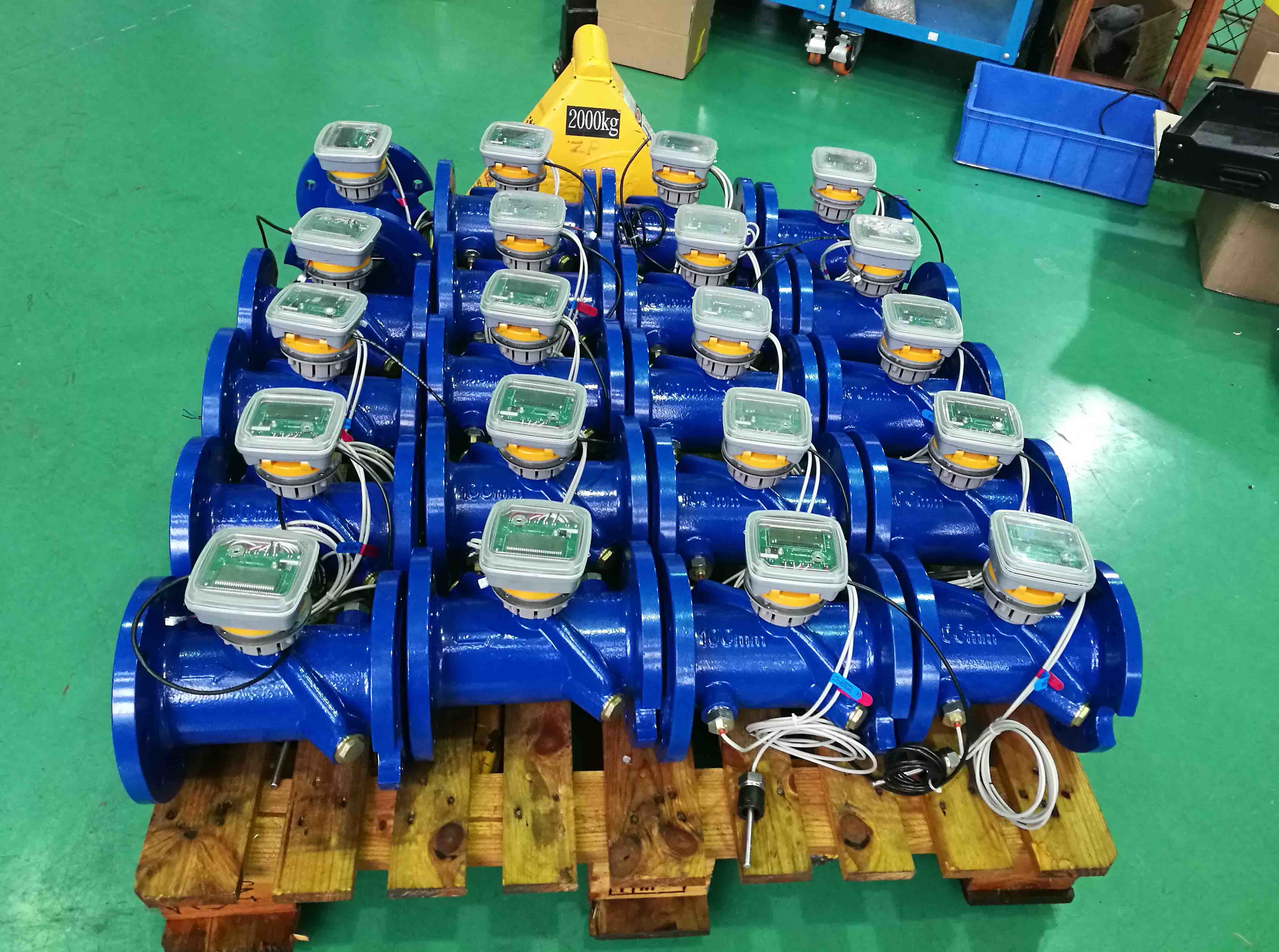 Transit Time Type Ultrasonic Water Meter Agricultural With Built In Controller