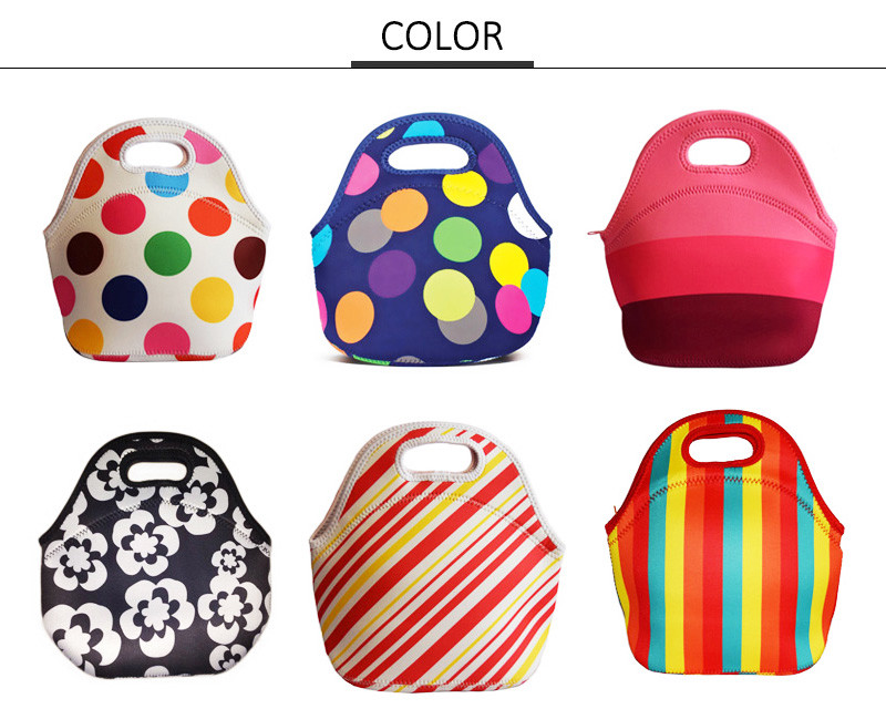 Waterproof Adult Sublimation Neoprene Lunch Bags