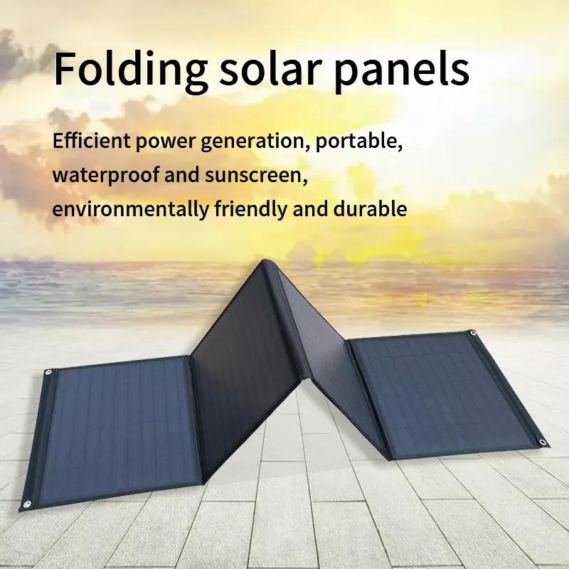 100w Portable Folding Solar Panels Monocrystalline Silicon Solar Outdoor