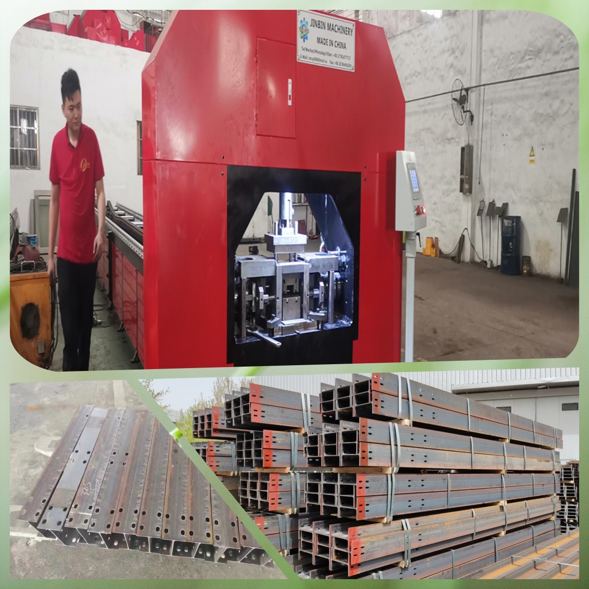 380V I Beam Hydraulic Punching And Shearing Machine Automatic Loading And Unloading