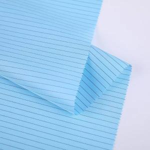 Cotton Antistatic ESD Fabrics Grid Polyester Static Dissipative Fabric