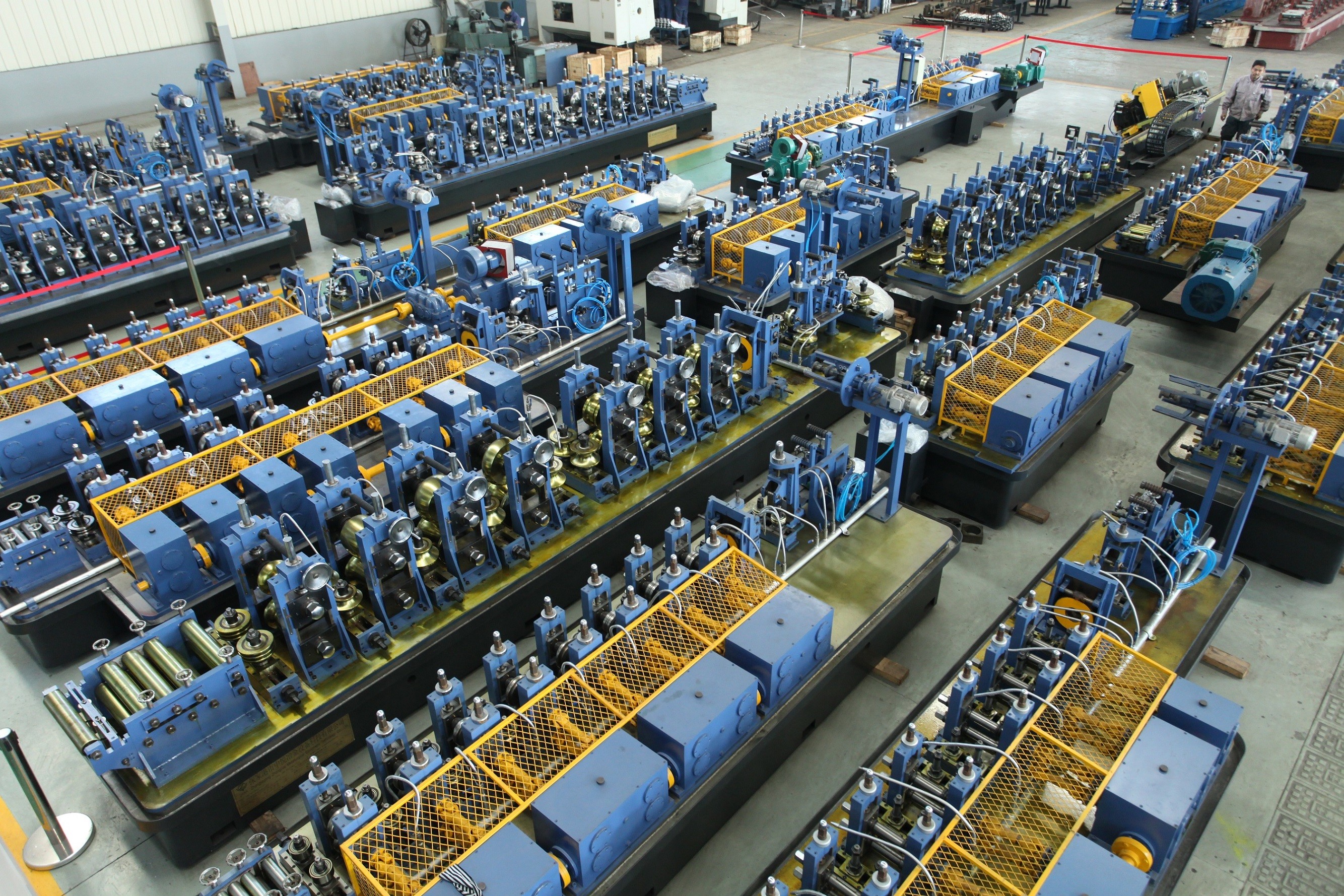 Top Lift Auto Tube Making Machine For Steel Water Tube Safty
