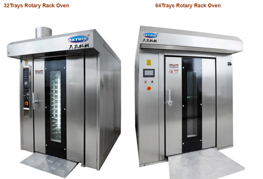 Commercial 32 Trays Rotary Electric Gas Diesel Oven Baking Equipment Rack Oven