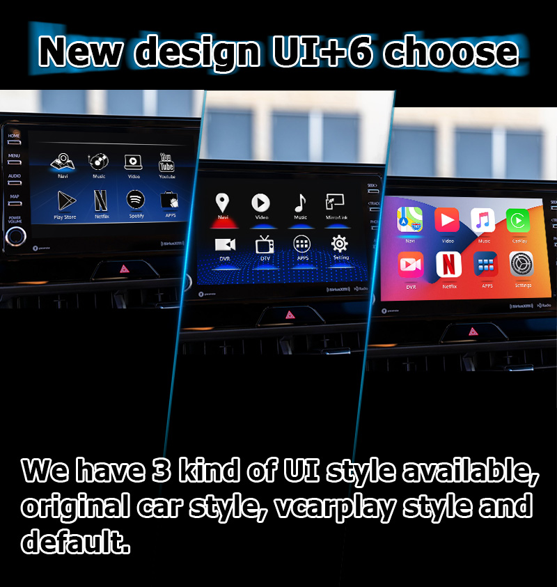 Toyota Harrier Venza Android 13 multimedia video interface 2019-present wireless carplay android auto