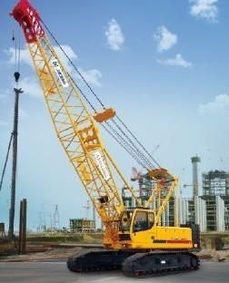 Durable XCMG Hydraulic Crawler Crane Main Boom Length 50m And Fixed Jib Length