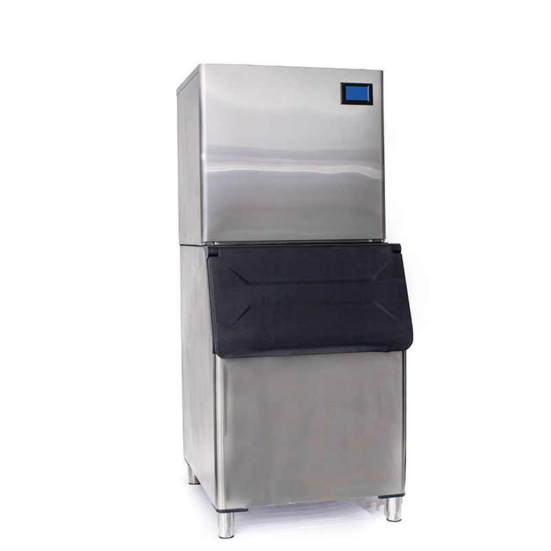 280kg/24hrs Water Cooling Crescent Ice Cube Maker with Electric Touchpad Control Panel