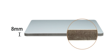 Quality 8mm Thickness Seamless Sheet WPC Board Customize Surface Wall Board for sale