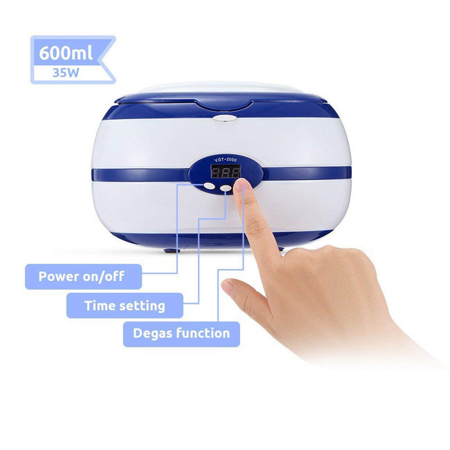 Small Size Ultrasonic Jewelry Cleaner SUS304 Tank Material 35W 40kHZ
