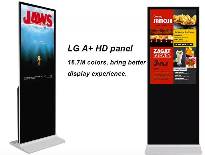 Vertical Interactive Digital Advertising Kiosk Display All In One 65 Inch