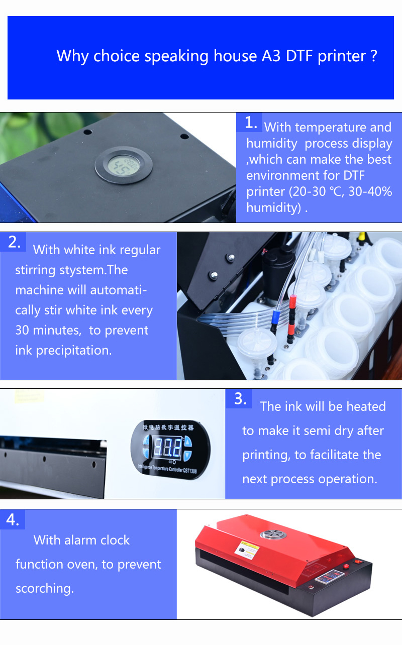 Heat Transfer 4C DTG T Shirt Printer