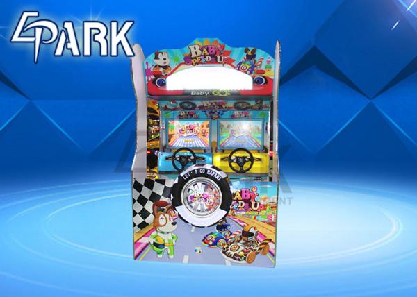 Amusement Park Commercial Games Baby Speed Up A Racing Car Interactive Video