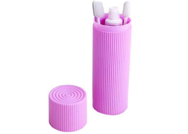 Portable Traval Plactic Corrugated Toothbrush Box Toiletries Stationery Holder