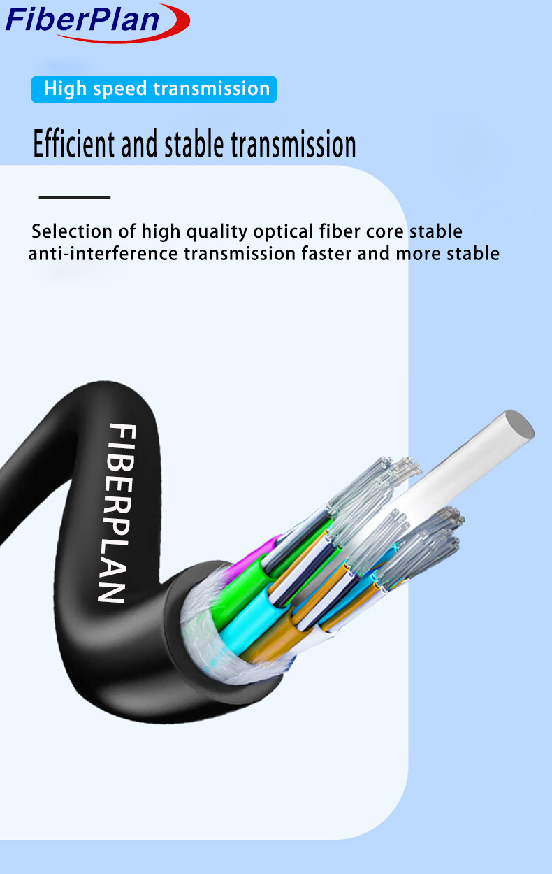 Non Armored Fiber Optic Cable GYFTY With Water Blocking Tape