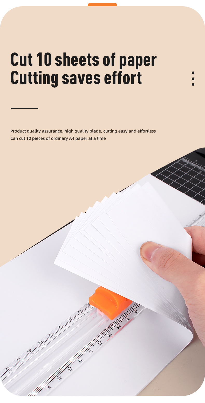 Lightweight Manual A3 Paper Cutter with Eco-friendly and Durable Materials