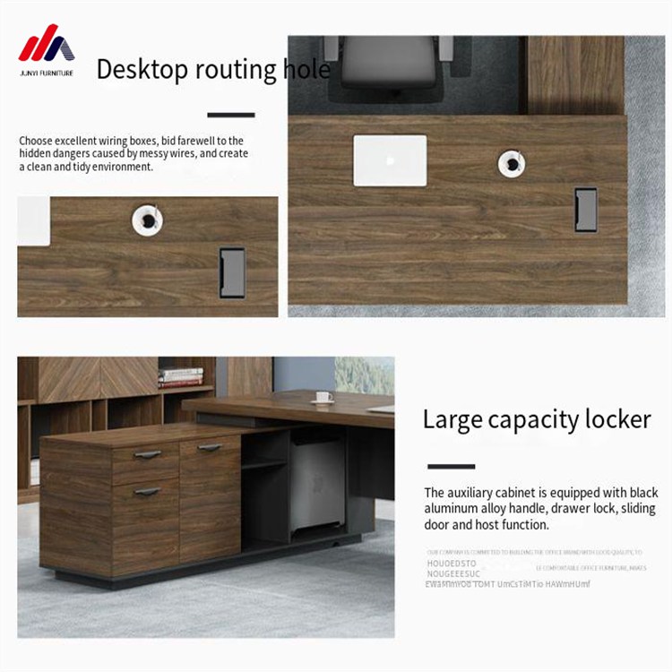 Y Mail Packing Level Melamine E1 Material Luxury Office Furniture for Boss Desks