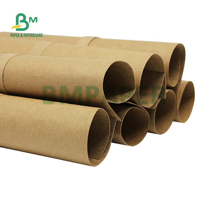 250gsm Brown Kraft Paper For Food Tray Good Folding Resistant 79 x 109cm