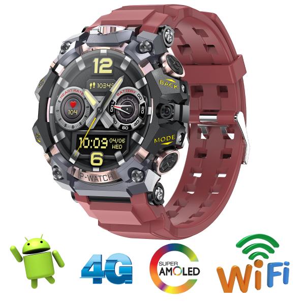 Outdoor 4G Smart Watch Smart Watch Fitness Tracker Android 8.1 OS With Global