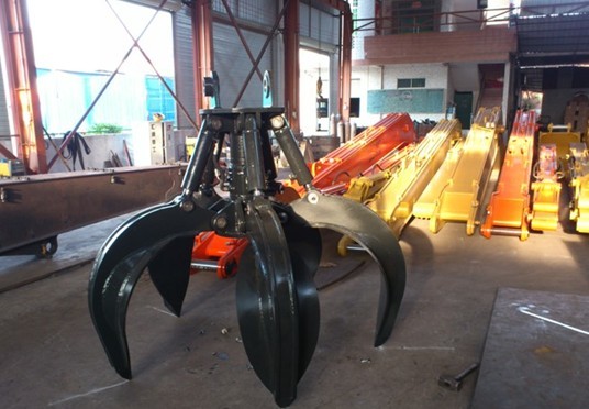Excavator Hand Wearing Scrap Hydraulic Orange Peel Grab