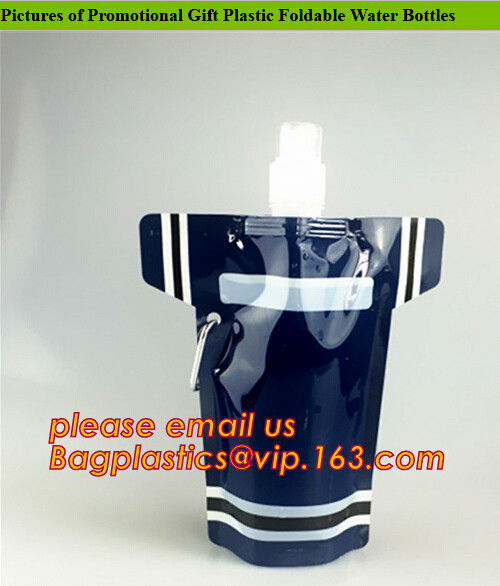 Customized Climbing Printed BPA Free Foldable T-shirt Shaped Bottle Collapsible Water Bottle Bag,250ml-600ml Foldable Co