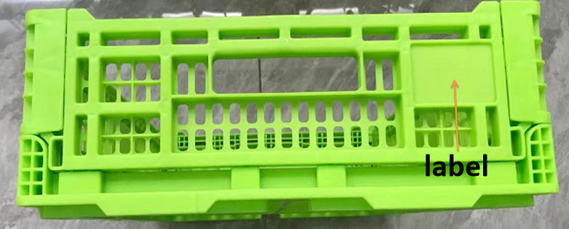 OEM Mesh Structure Fruit And Vegetable Plastic Crates For Distribution
