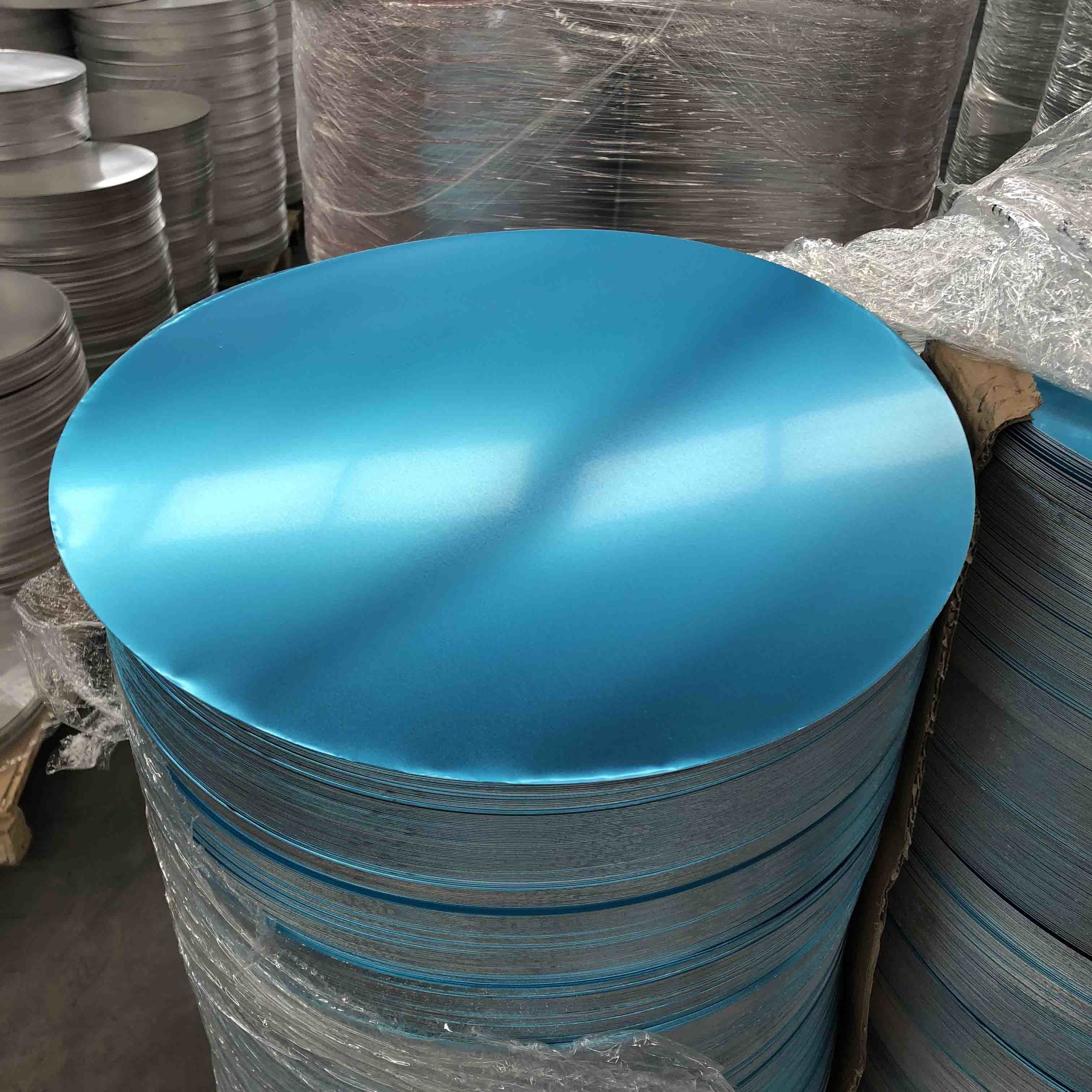 AA1060 H0 0.80mm Thick Prepainted Aluminium Discs Aluminum Circles Beautiful Appreance for Pot Manufacturing