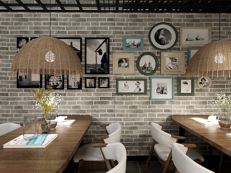 Modern 3D Faux Brick Wallpaper Interior 3D Brick Wallpaper Living Room 10m Roll