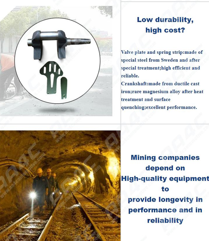 AA4C Reciprocating Portable mining industry piston diesel air compressor outdoor air pump workshop air source AA-W2.8/5