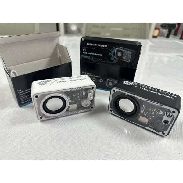 Transparent Mecha Small Wireless Bluetooth Speaker