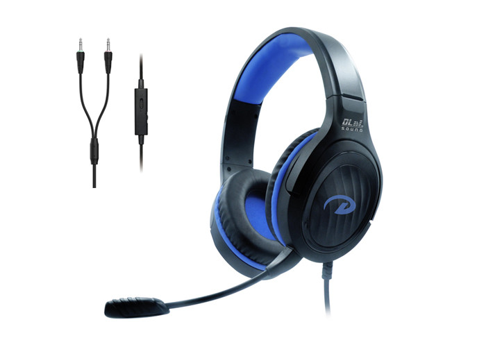 PVC Sleeve 50mm Driver Pc Mic Headset 1.2m Custom Over Ear Headset