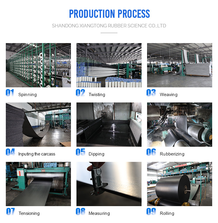Mine Rubber Conveyor Belting 1600S PVG Solid Woven Conveyor Belt