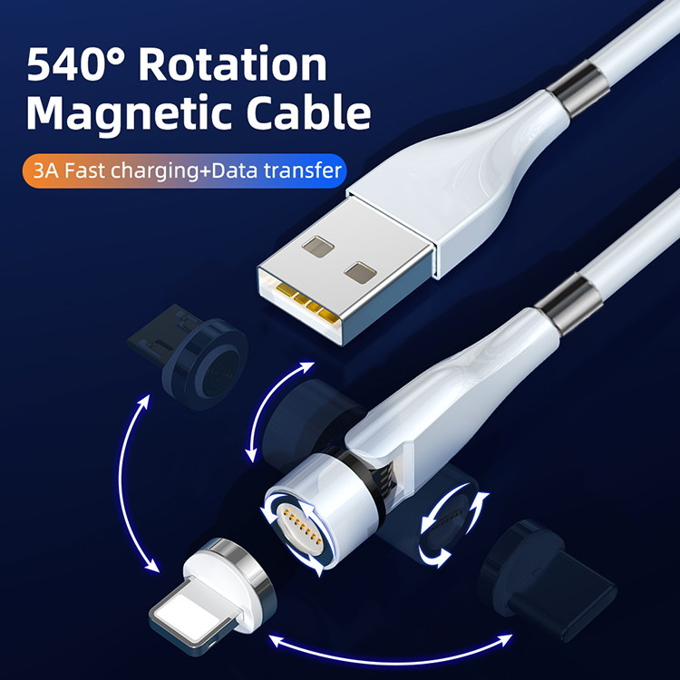 Magnetic Mobile Phone Data Cable Nylon Fast Charging Heavy Duty
