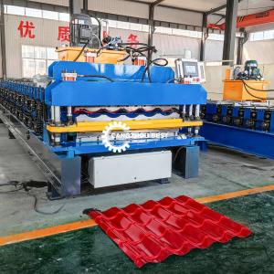 Double Layer Trapezoidal Roof Tile & Zee Tile Cold Roll Forming Machine 4m/Min