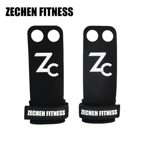 3 Mm Crossfit Hand Grips 2 Hole Black Suede Microfiber LeatherGymnastics Palm