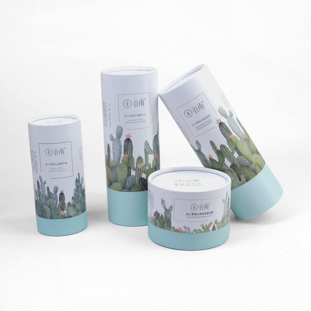 Innovative Round Cardboard Cosmetic Box With Custom Design Color Packaging Skincare Product Wholesale Near Me