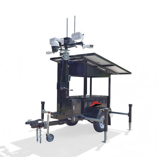 Quality Full-Day Work Solar Powered Camera Cctv Trailers For Construction Site Monitoring for sale