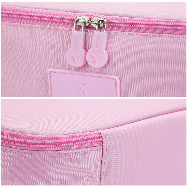 Waterproof Large Polyester Dividers Cosmetics Makeup Bag