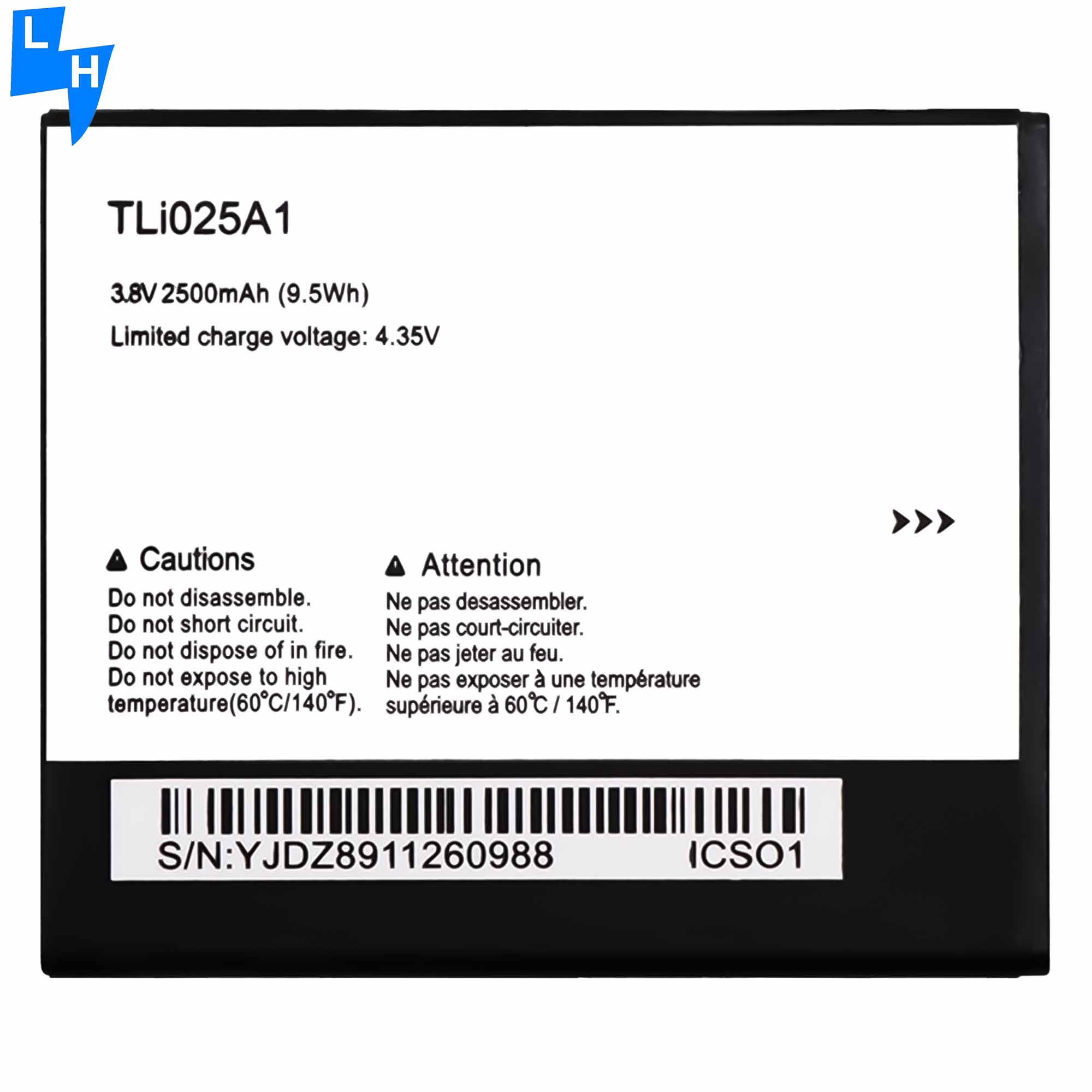 RECHARGABLE Li-ion Battery for Alcatel POP4 5051X 5051D High Capacity and Performance
