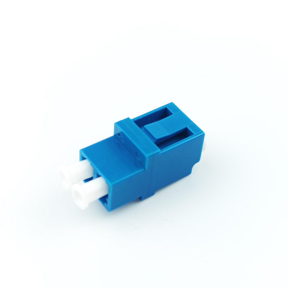 Green Eared Duplex A LC APC Optic Fiber Adapter Function for Optical Fiber Connection