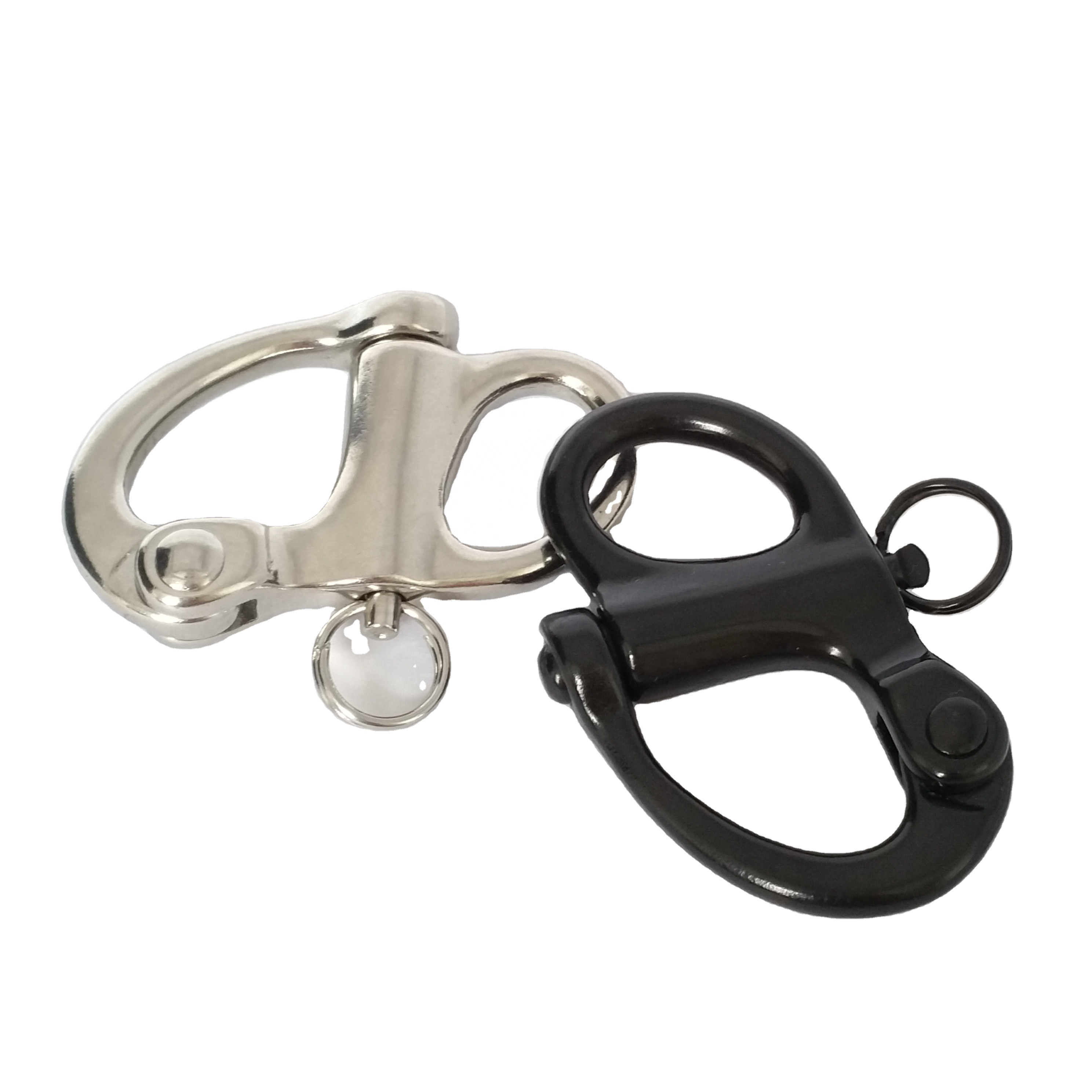 Swivel Jaw Snap Shackles 304 316 Stainless Steel Quick Release Bail Rigging