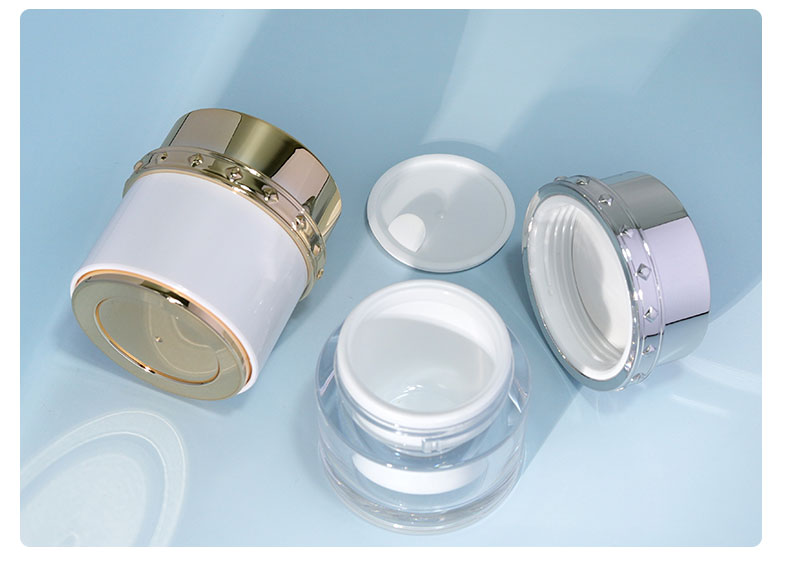 Plastic Cap Empty Lotion Skincare Container for Sunscreen Cream 30G 50G Lady Cosmetics Face Cream Bottles and Jars