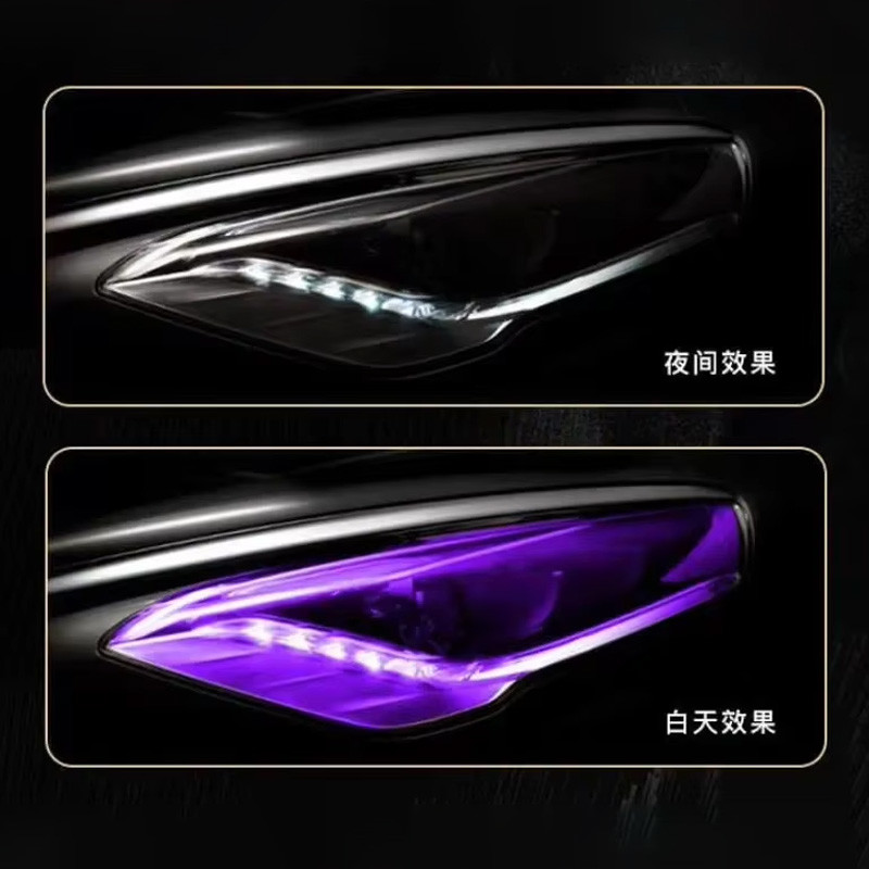 Self Adhesive 6.5mil TPU Black Car Headlight Film PPF Film For Headlights