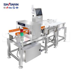 China Metal Detection Weight Packaging Weighing Metal Detector And Check Weigher System For Food Industry on sale